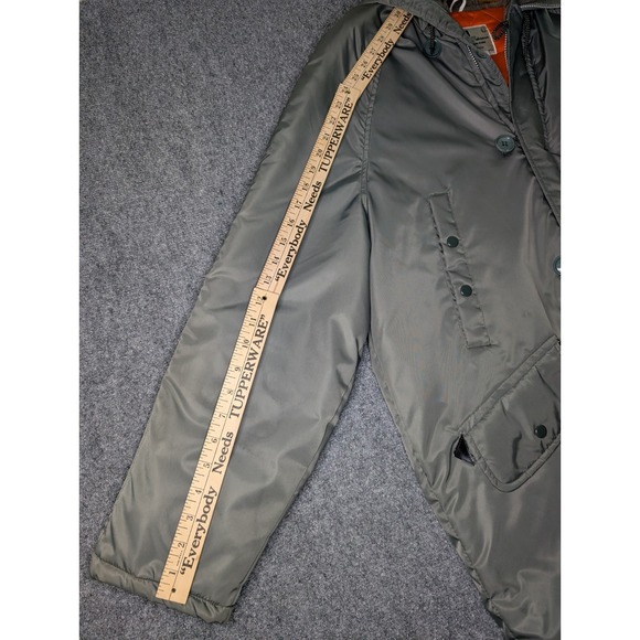 Vtg Montgomery Ward Quality Outerwear Snorkel Parka Jacket Green Size Large - Picture 5 of 8